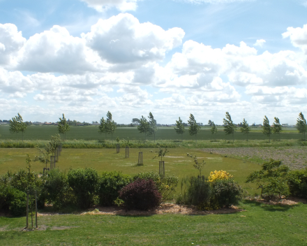 vakantiewoning La Compagnie des Moëres Moerhuisje - tuin vakantiewoning en boomgaard